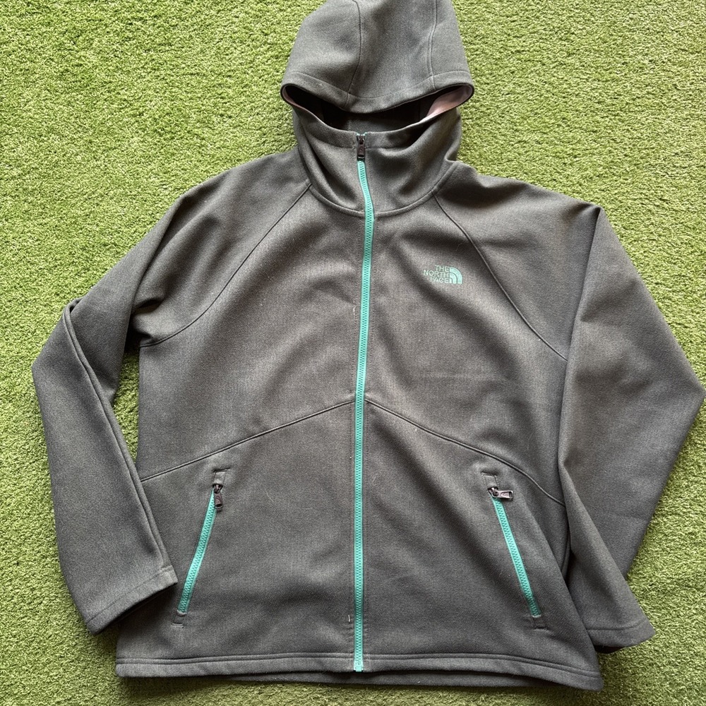 The North Face Jacket Mens Extra Large Green Windstopper Fleece Softshell‎